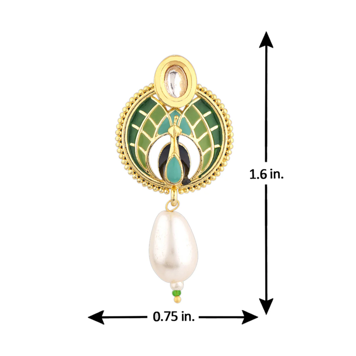 Manmayi Peacock Dance Earrings - Image 5