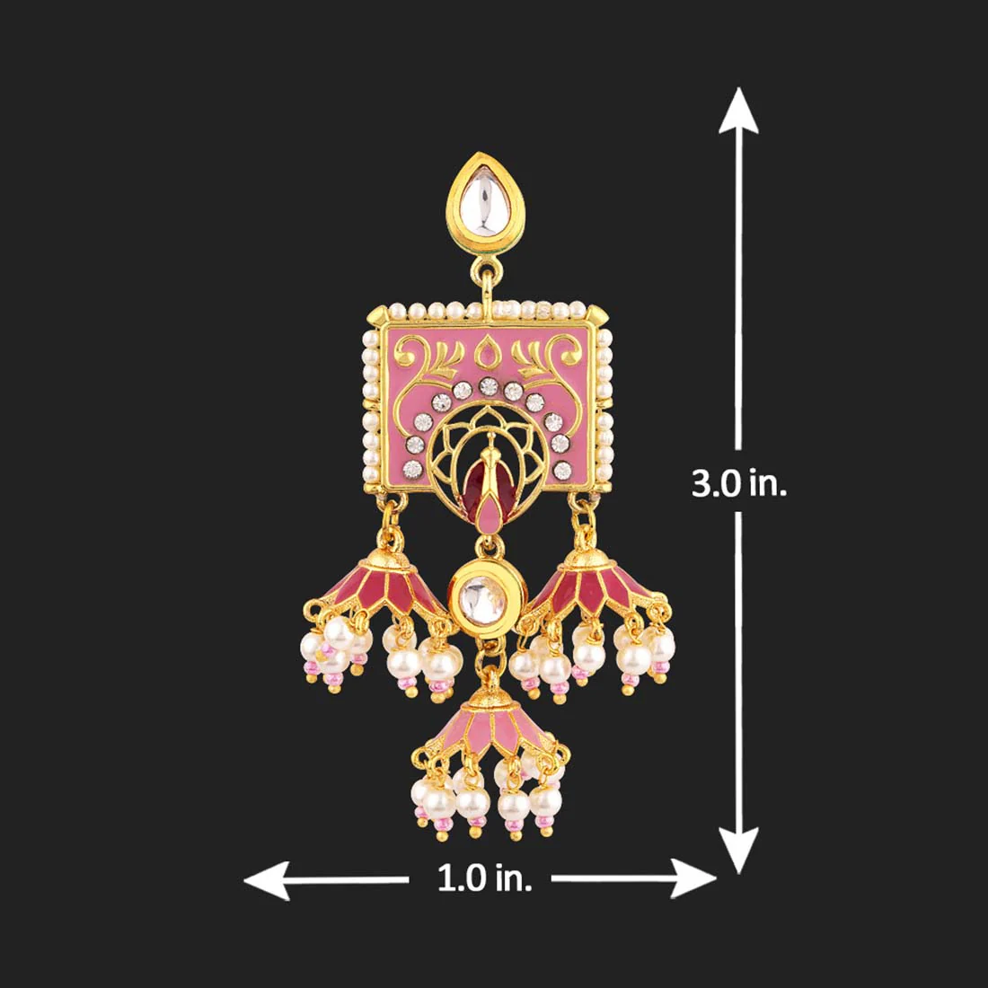 Manmayi Pearl Embellished Earrings - Image 5