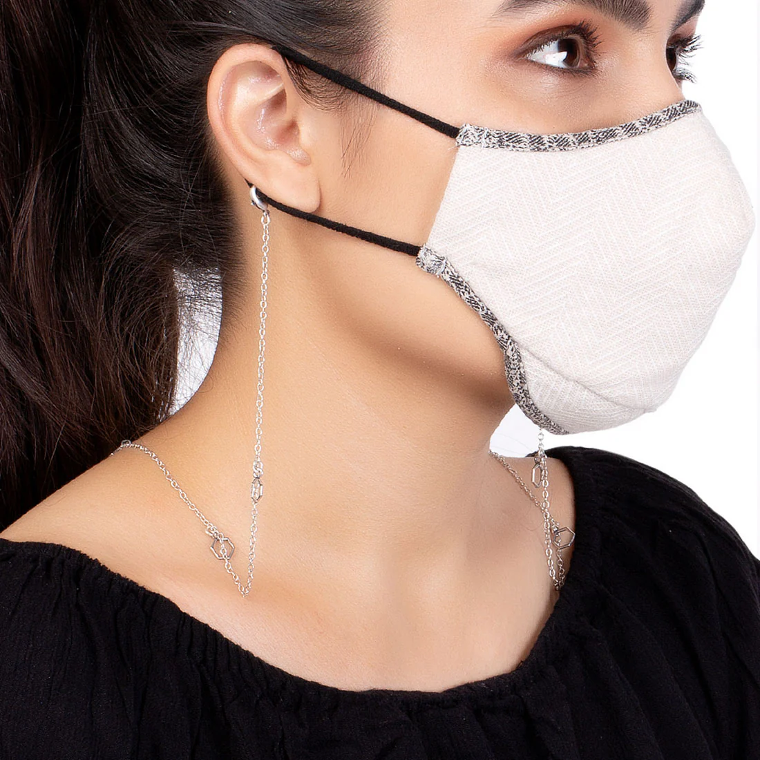 Mask Chains Hexagon Charm Chain - Image 2