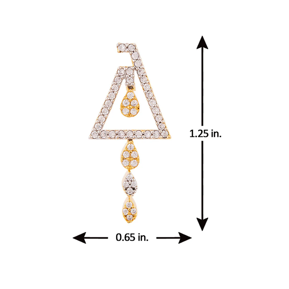 Matrix Triangle Drop Earrings - Image 5