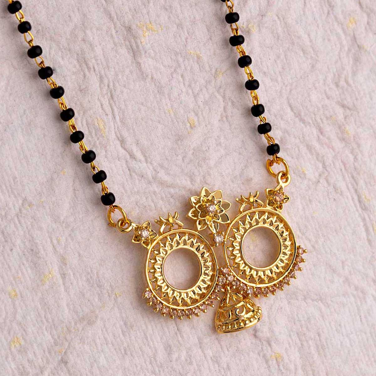 Mayur Floral Motifs Mangalsutra
