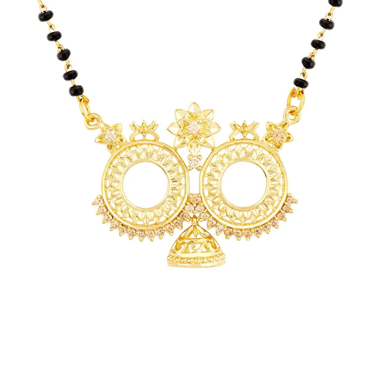 Mayur Floral Motifs Mangalsutra - Image 3