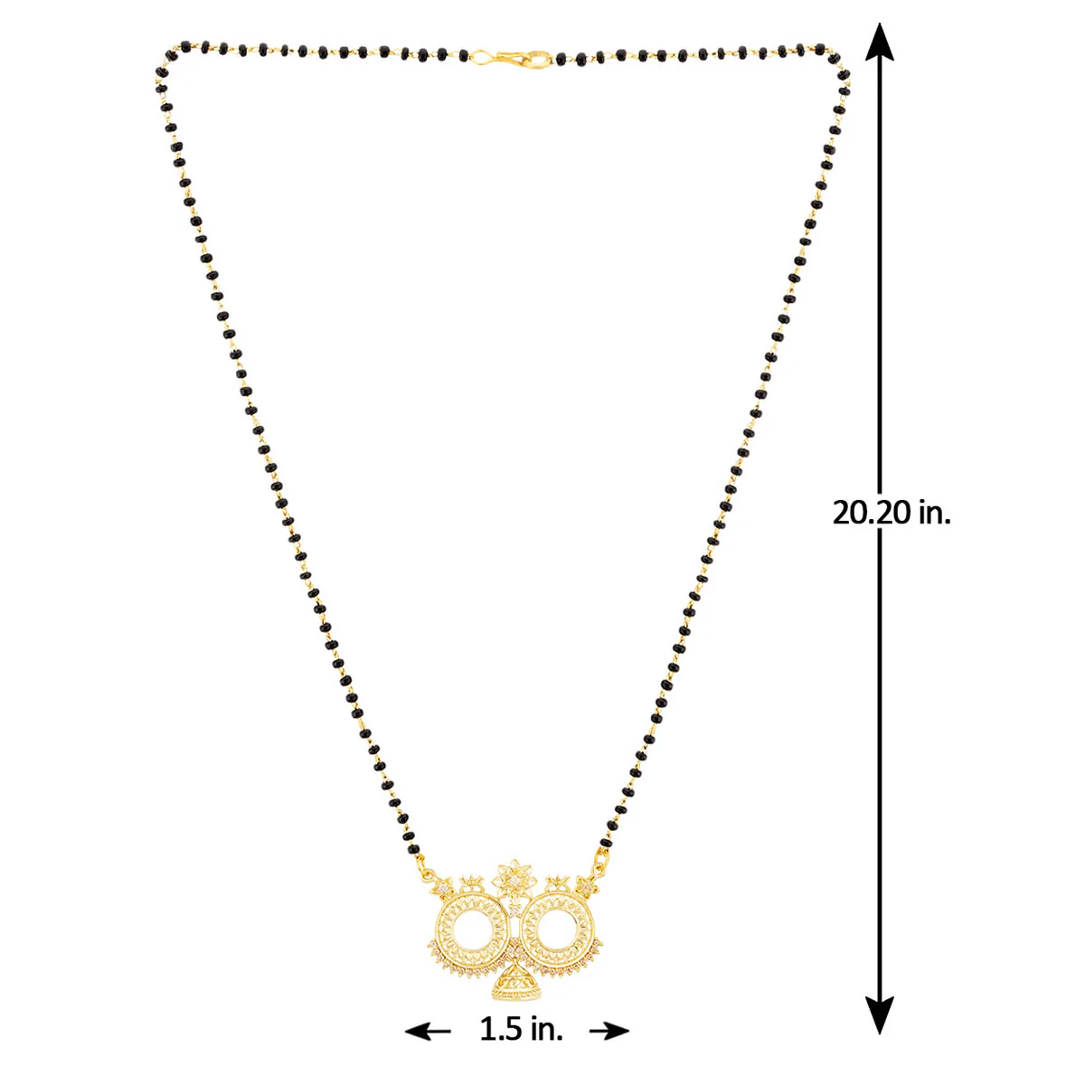 Mayur Floral Motifs Mangalsutra - Image 6