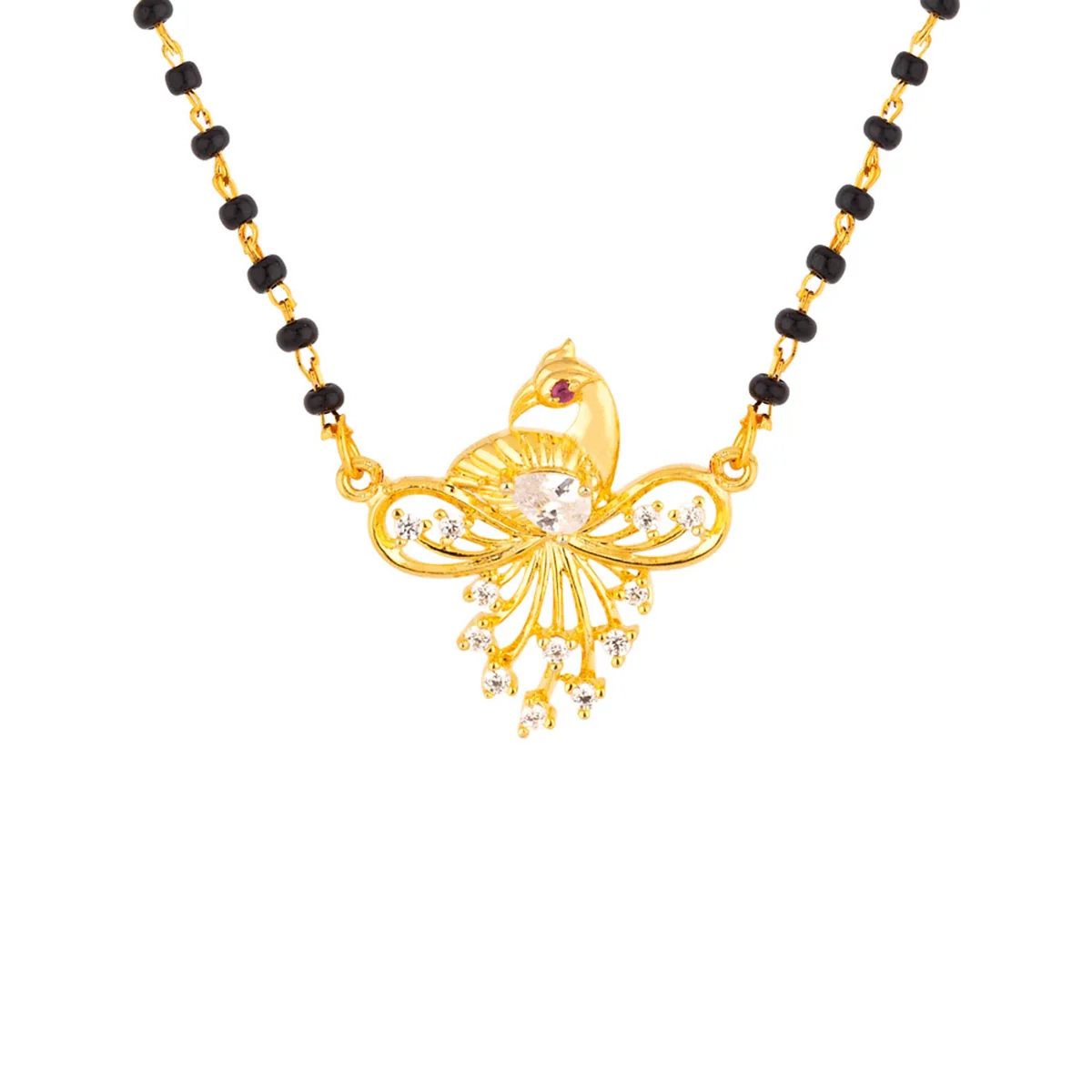 Mayur Gems Embellished Ethnic Mangalsutra - Image 3