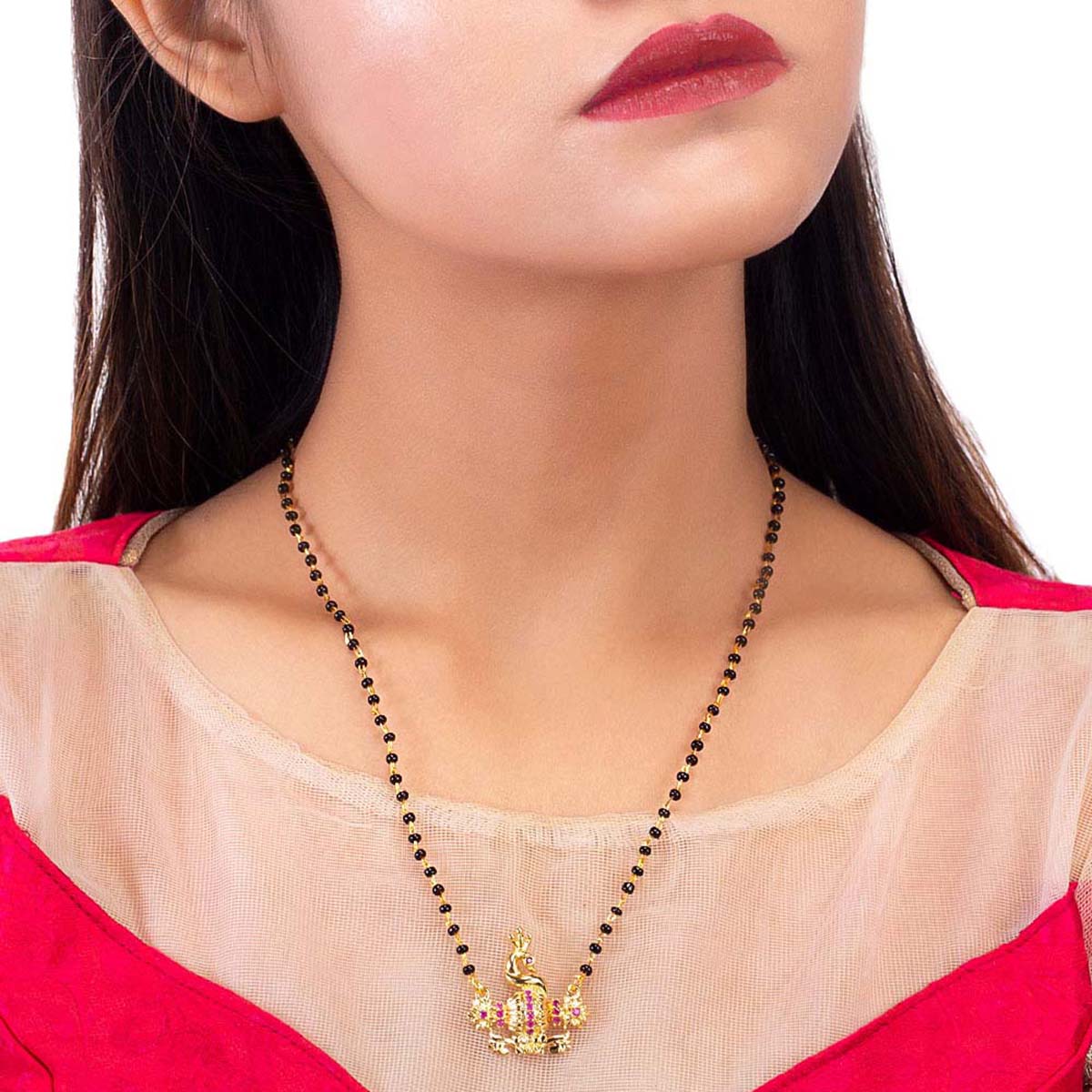 Mayur Lightly Embellished Mangalsutra - Image 2