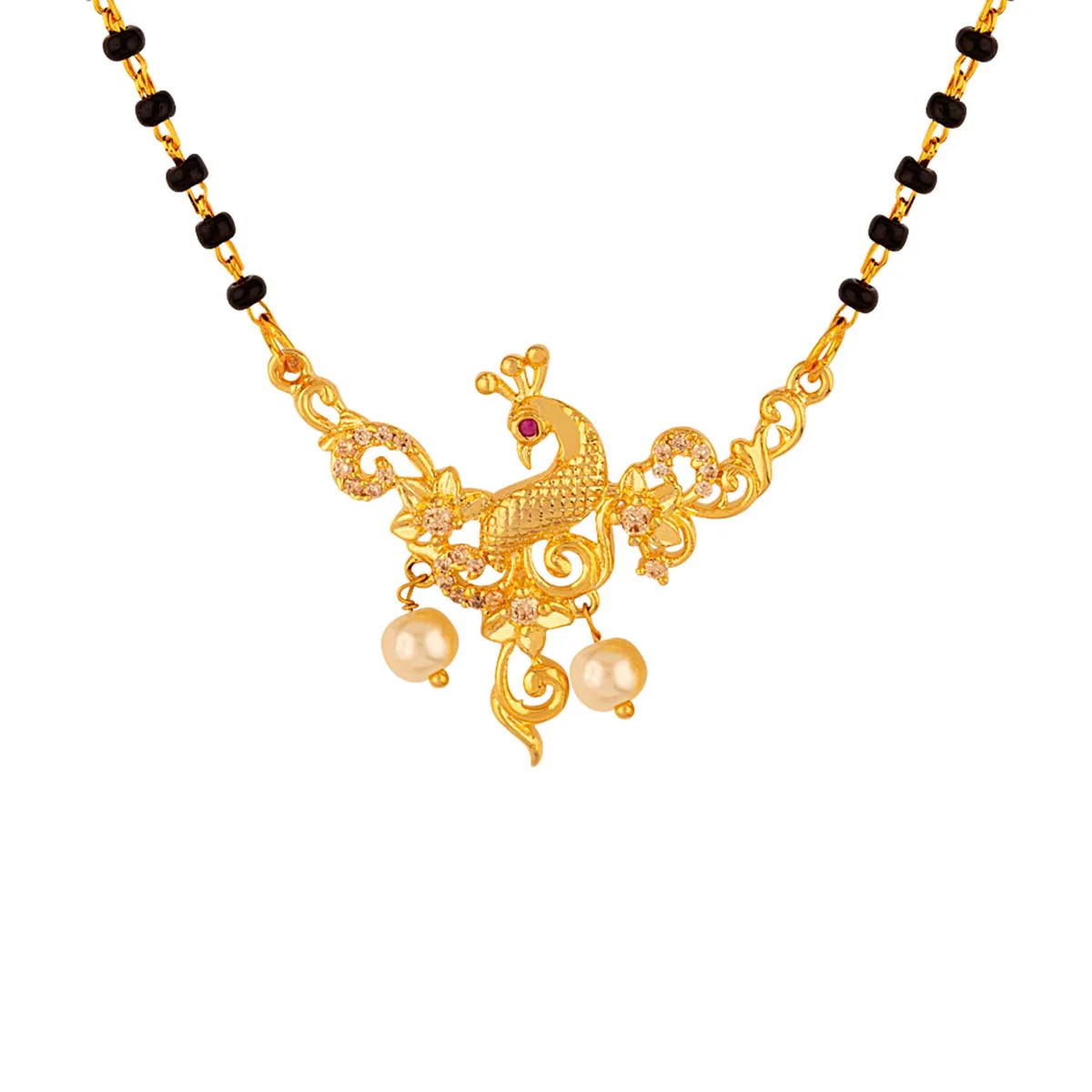 Mayur Peacock Motif Mangalsutra - Image 3
