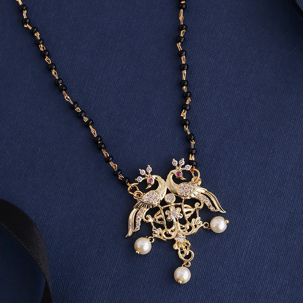 Mayur Peacock Motifs Mangalsutra