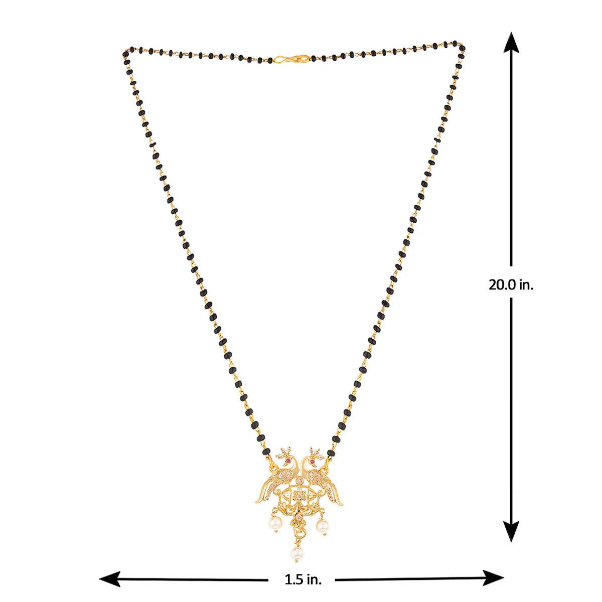 Mayur Peacock Motifs Mangalsutra - Image 6