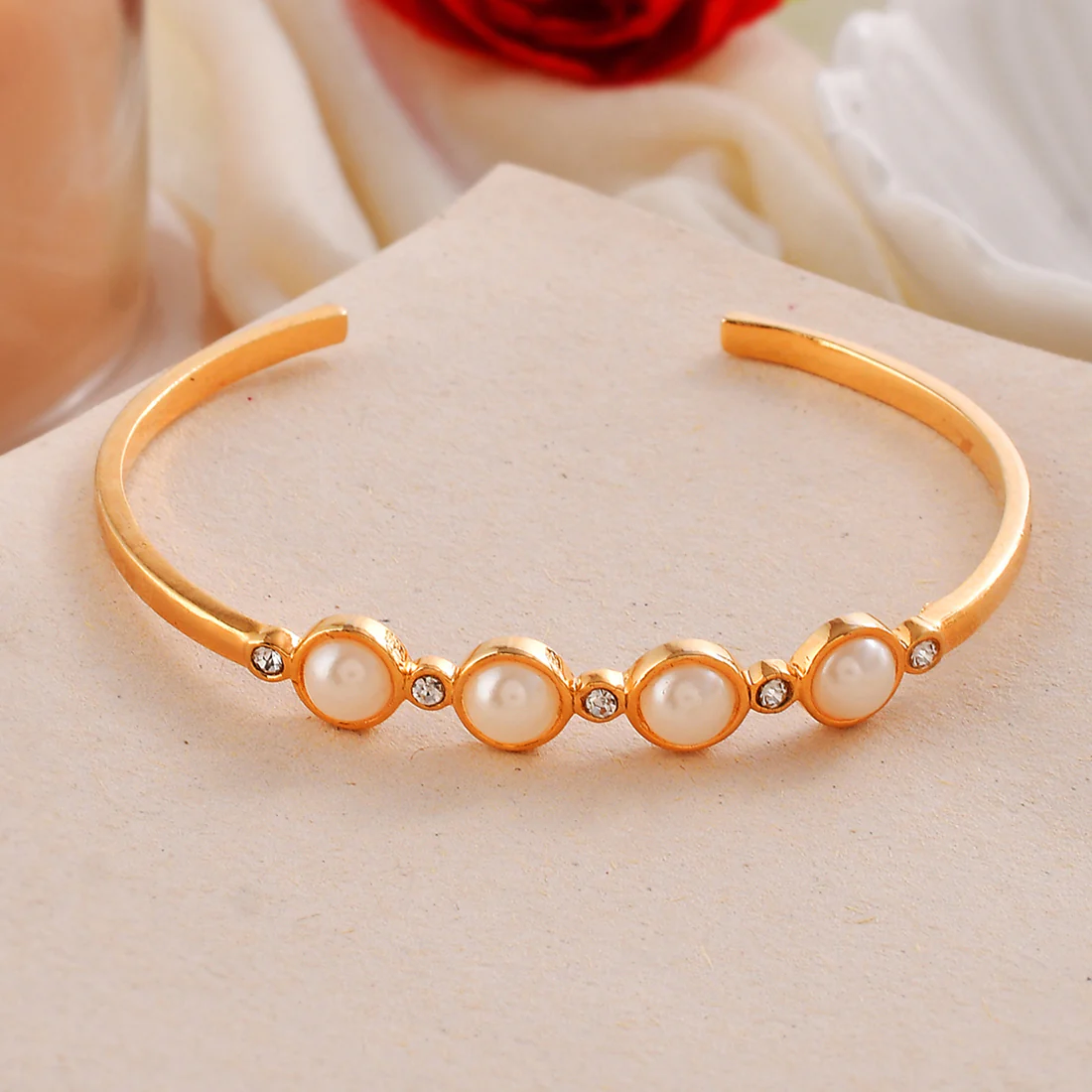 Megan Pearl Studded Cuff