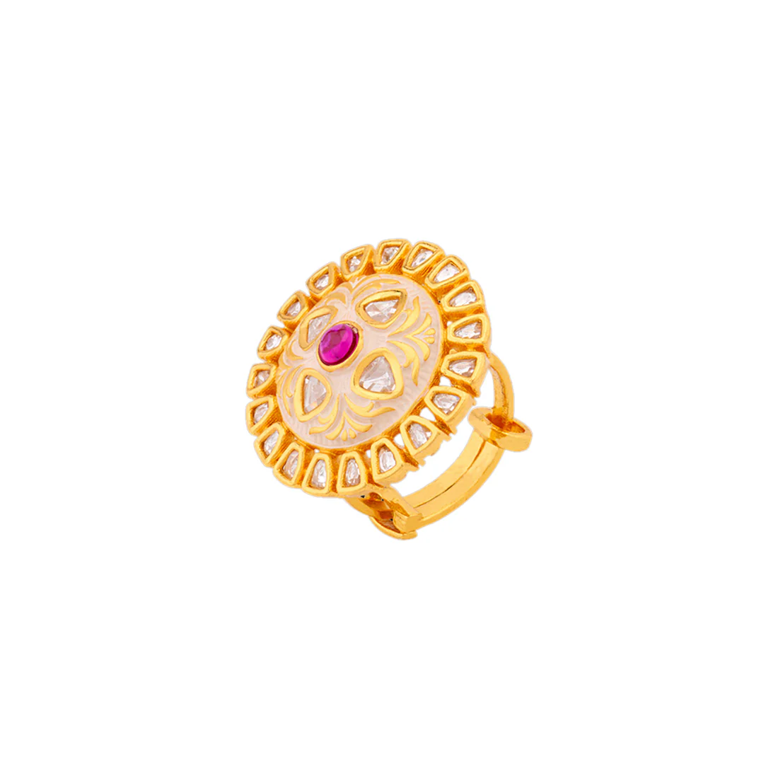 Mehar Floral Motifs Ring - Image 2