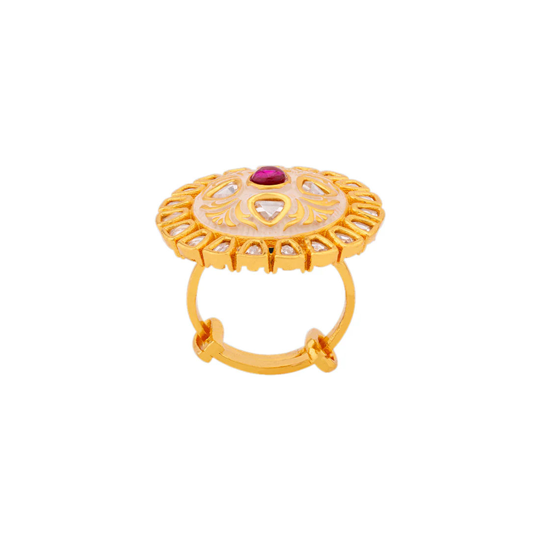 Mehar Floral Motifs Ring - Image 3