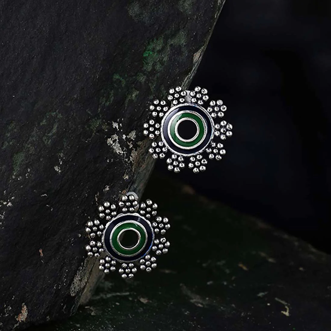 Mehrunisa Floral Stud Earrings