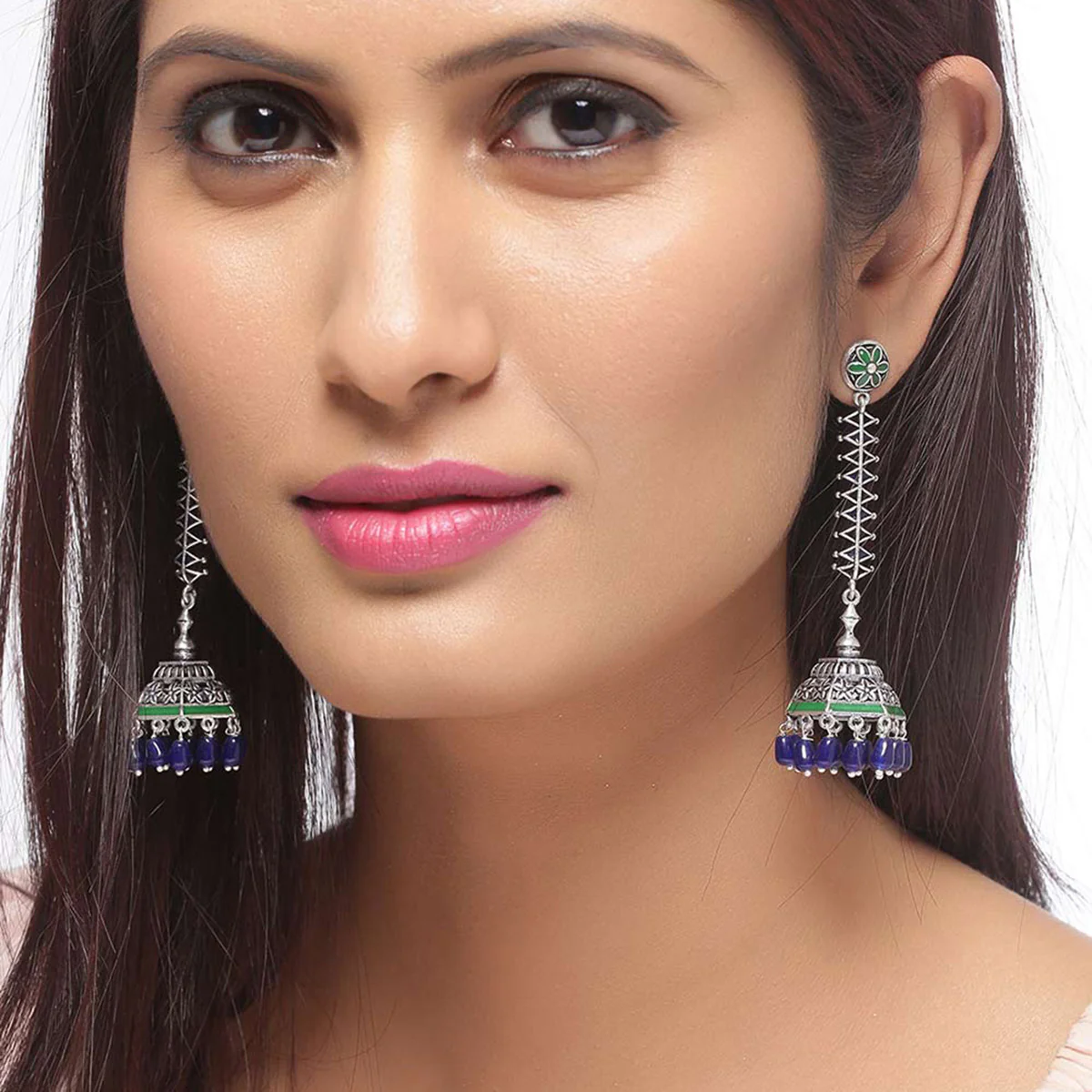 Mehrunisa Jhumka Drop Earrings - Image 2