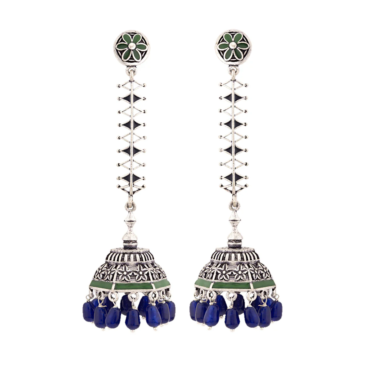 Mehrunisa Jhumka Drop Earrings - Image 3