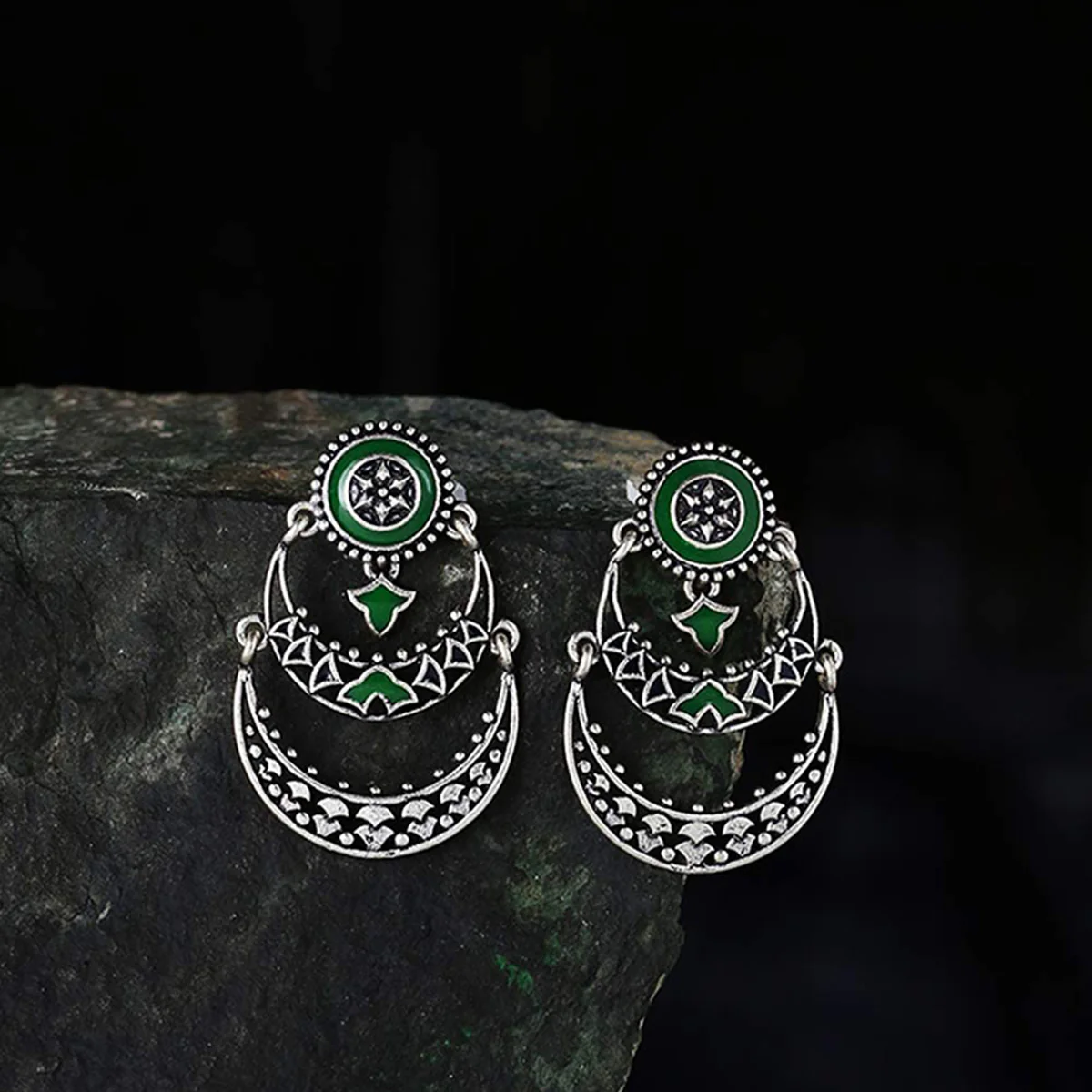 Mehrunisa Layered Hoop Earrings
