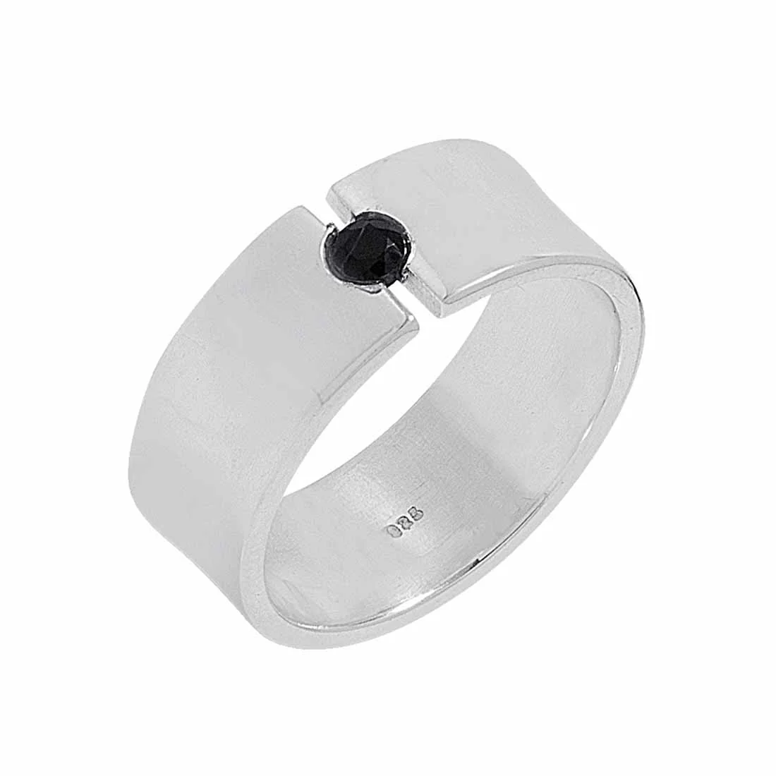 Metallic Lustrous Ring Made Of 925 Silver