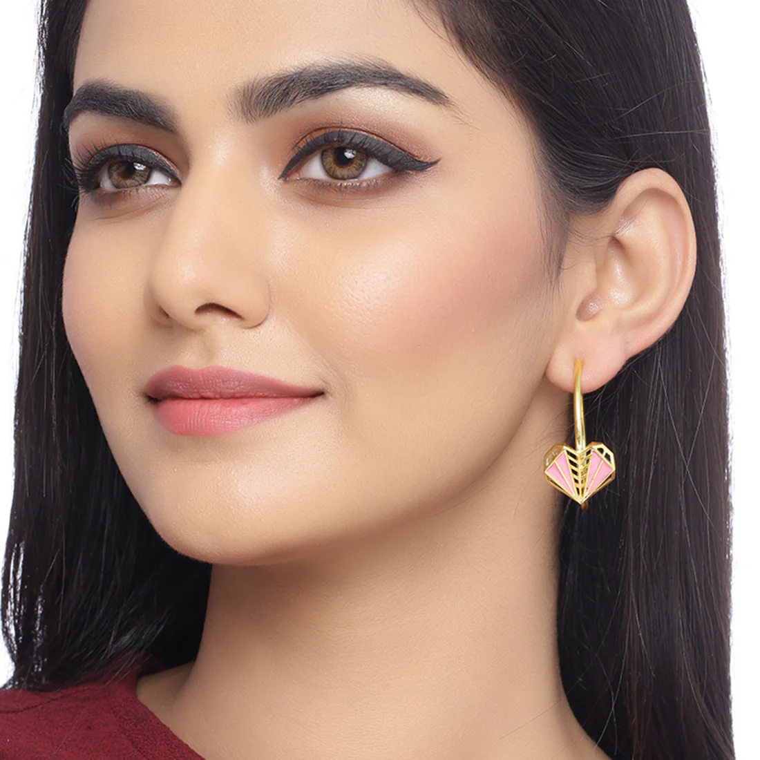 Mi Amore Classic Hoop Earrings - Image 2