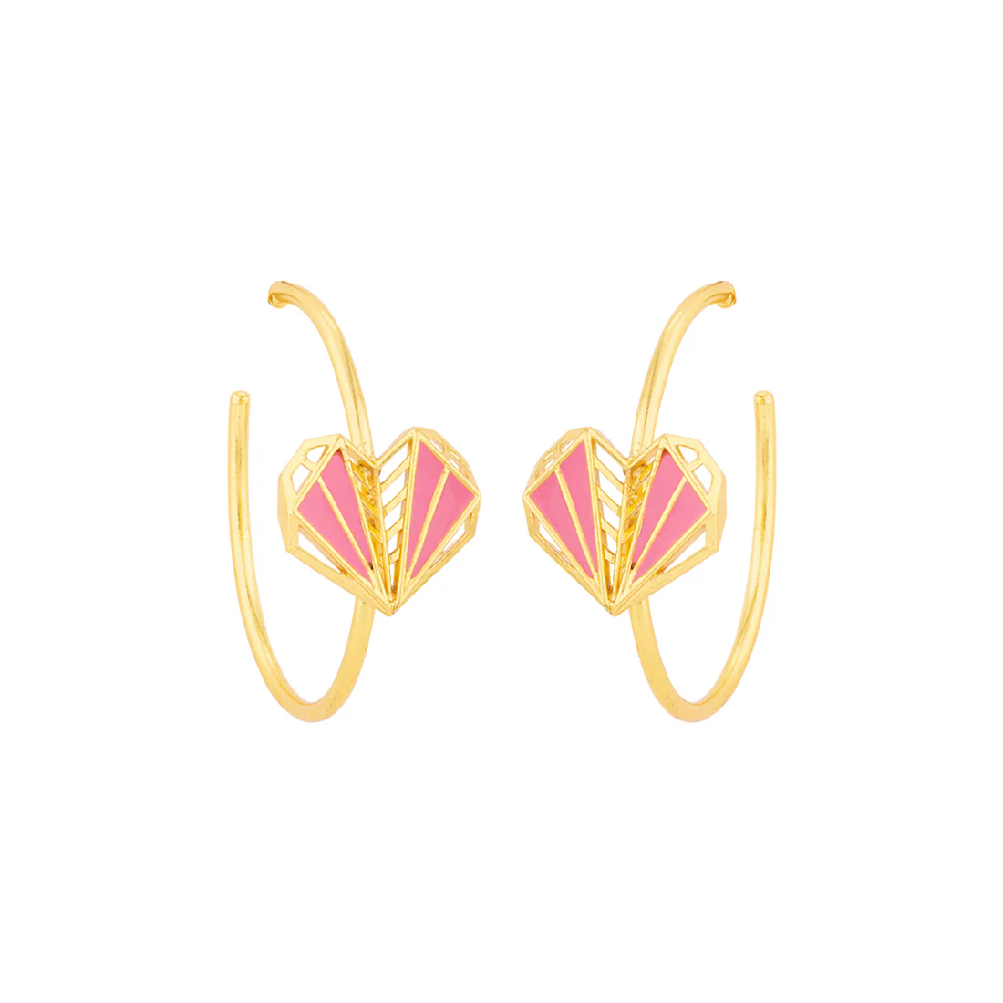 Mi Amore Classic Hoop Earrings - Image 3