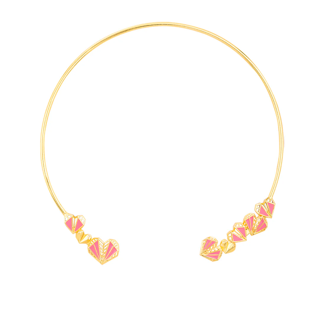Mi Amore Geometric Motifs Open Style Necklace - Image 4
