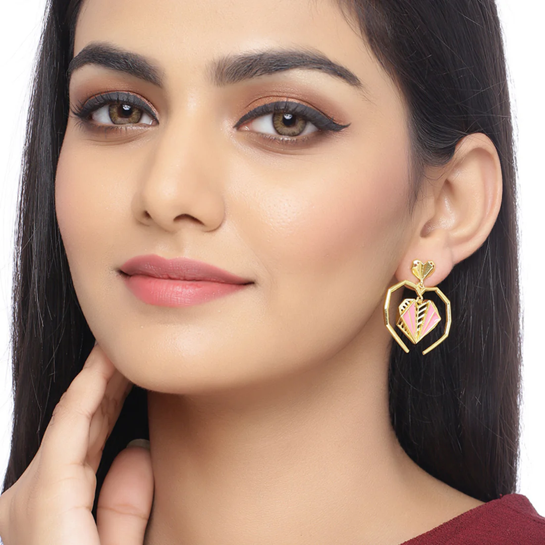 Mi Amore Heart in Heart Drop Earrings - Image 2
