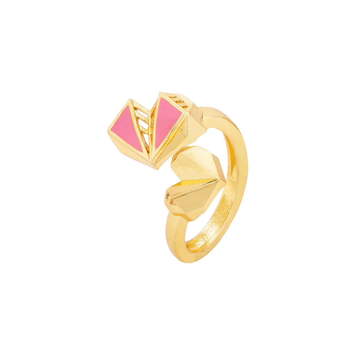 Mi Amore Heart Motifs Statement Ring - Image 3
