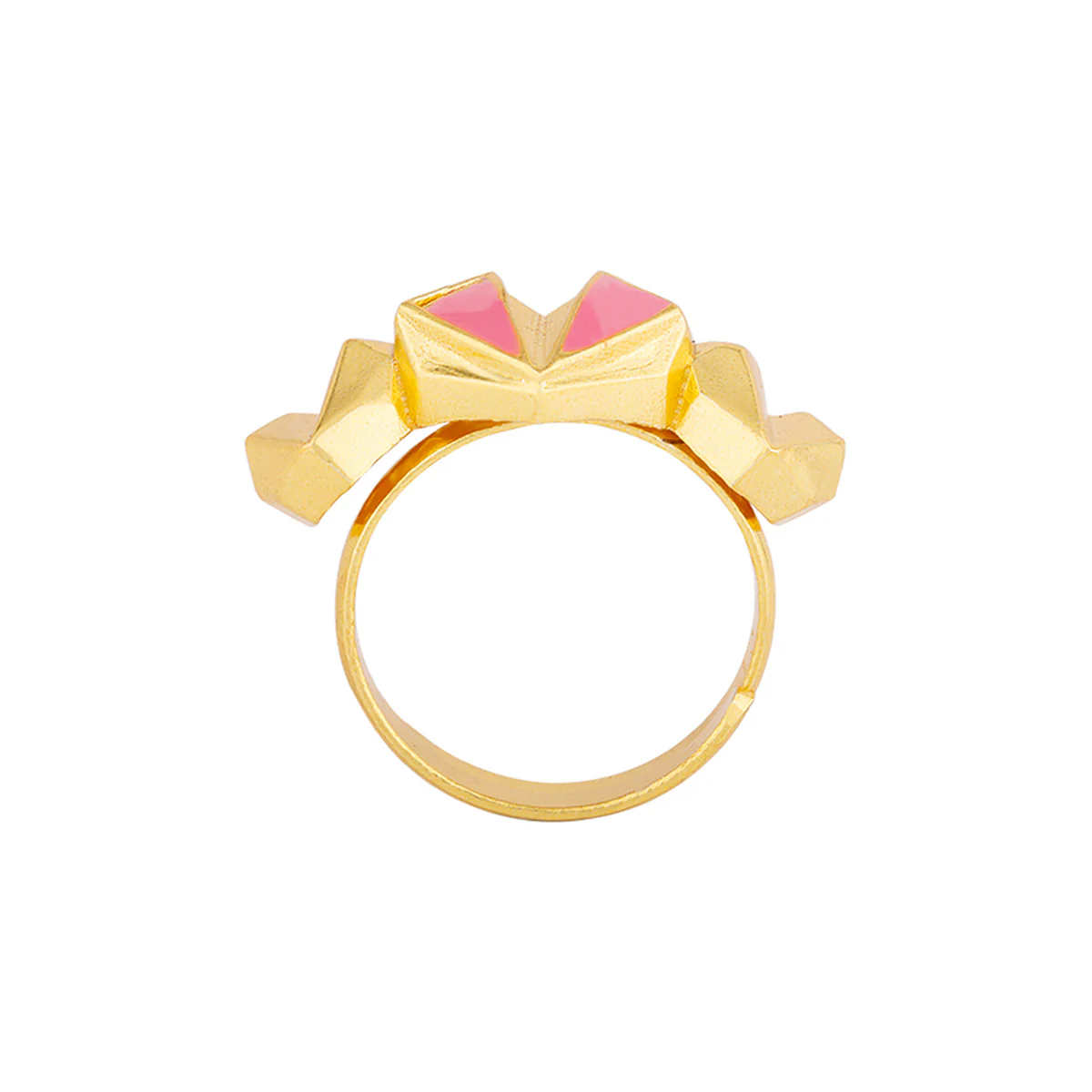 Mi Amore Hearts Loop Statement Ring - Image 4