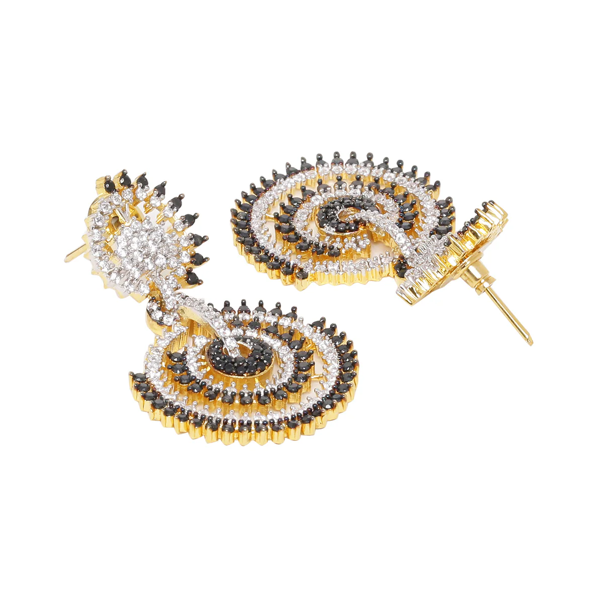 Midnight in Paris Gems Embellished Earrings - Image 5