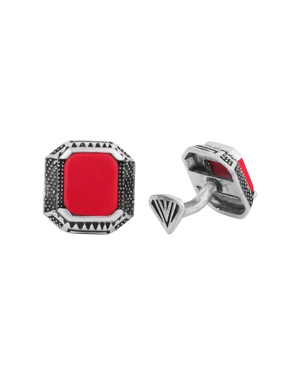 Milestone Red Stone Cufflinks - Image 3