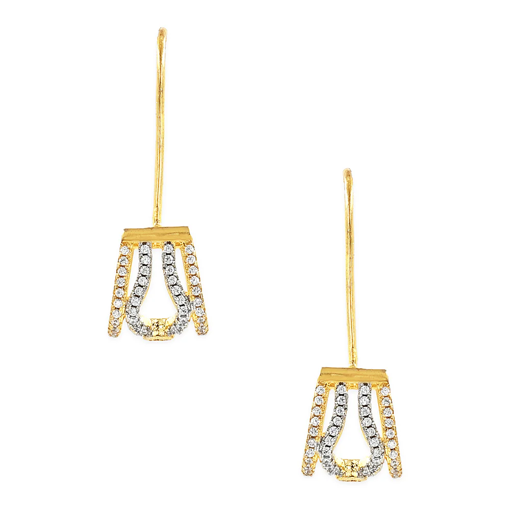 Minimalistic Gold Plated Earrings - Image 3