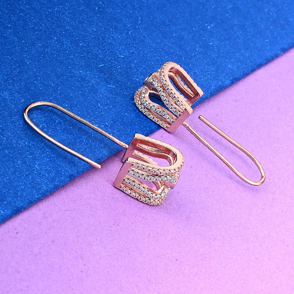 Minimalistic Rose Gold Earrings