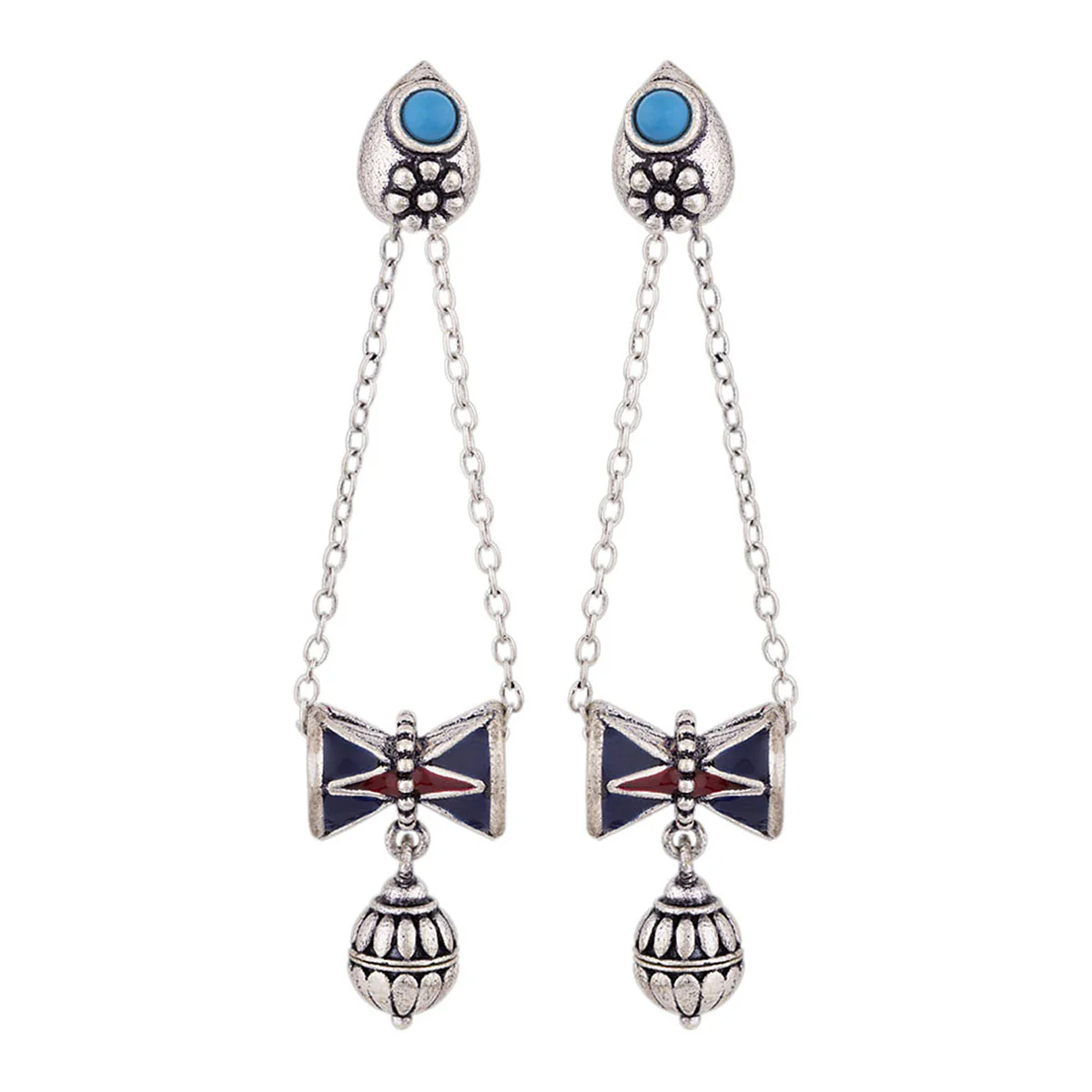 Moksh Ext Damaru Motif Earrings - Image 3