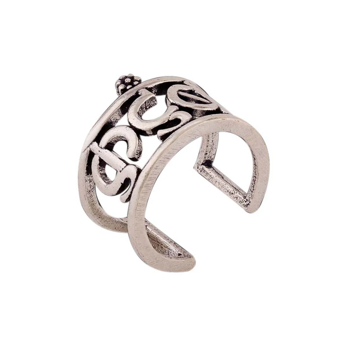 Moksha Adjustable Inscribed Ring - Image 3