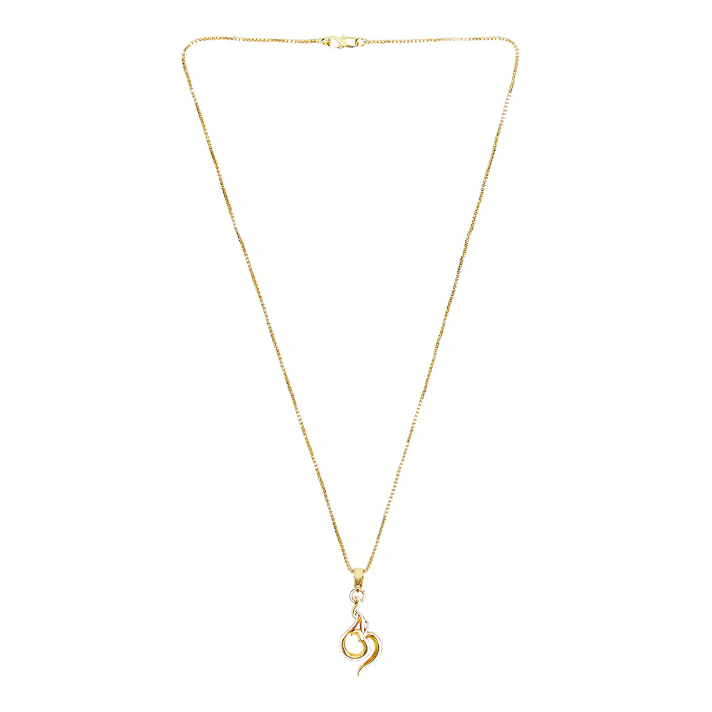 Moksha Stylish Gold Pendant - Image 2
