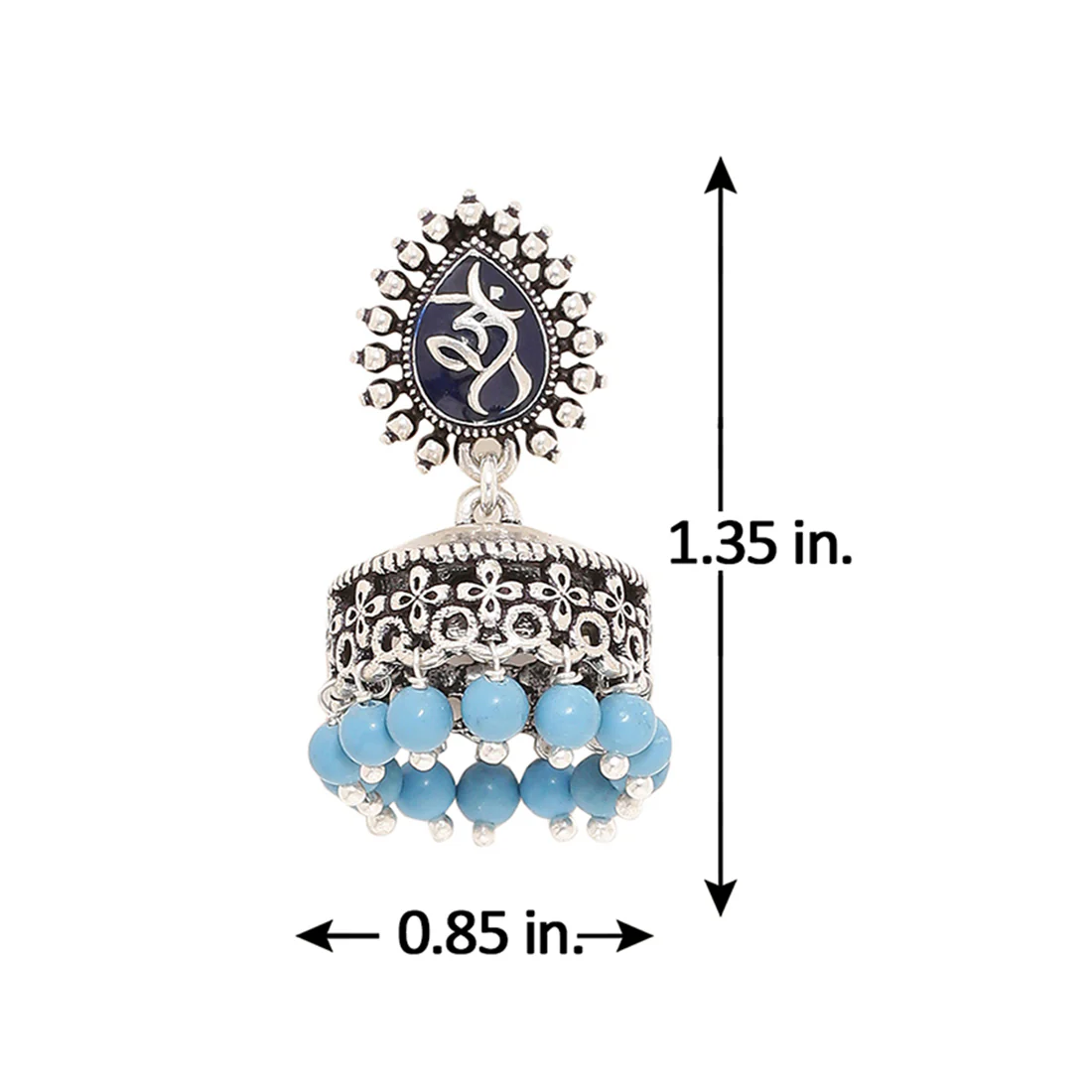 Moksha Tiny Jhumka Earrings - Image 5