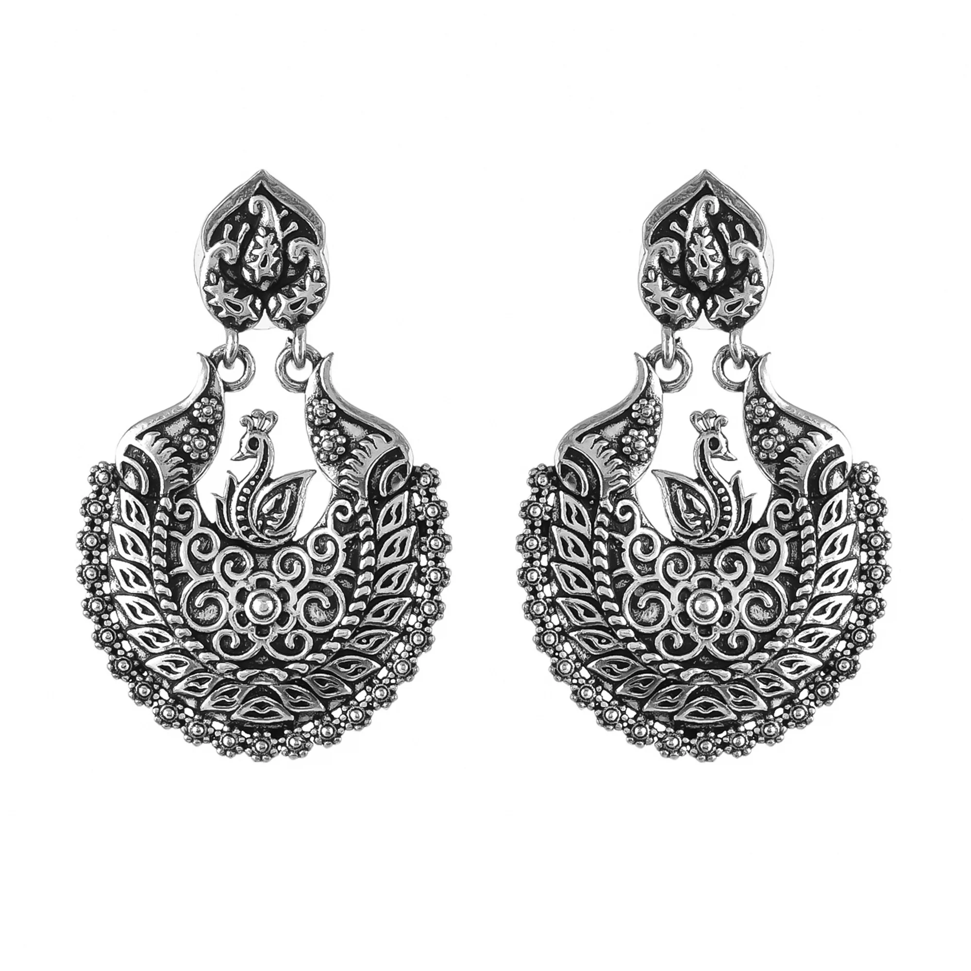 Morni Chandrakhhi Dangle Earrings - Image 4