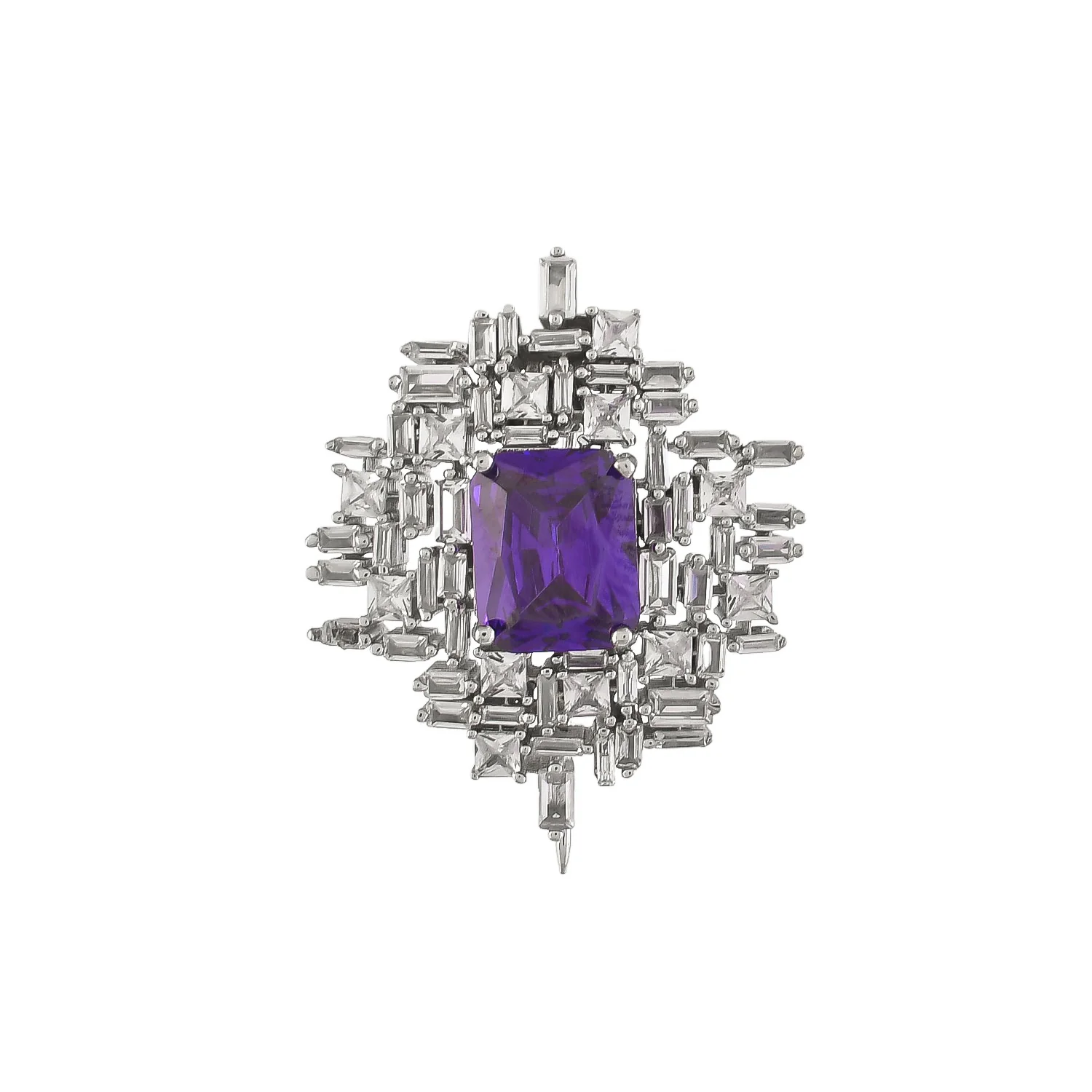 Mosaic Captivating Cluster Brooch - Image 4