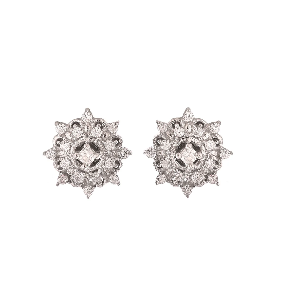 Mother's Day Collection Cluster Setting CZ Sterling Silver Pendant Set - Image 5