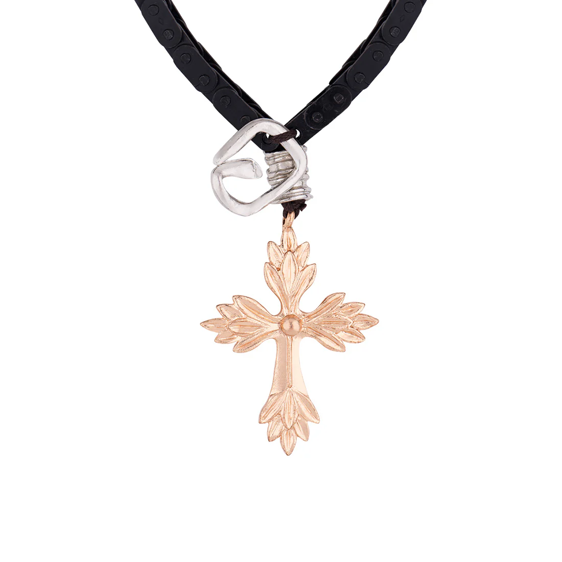 Motorcycle Diaries Cross Pendant Necklace - Image 2