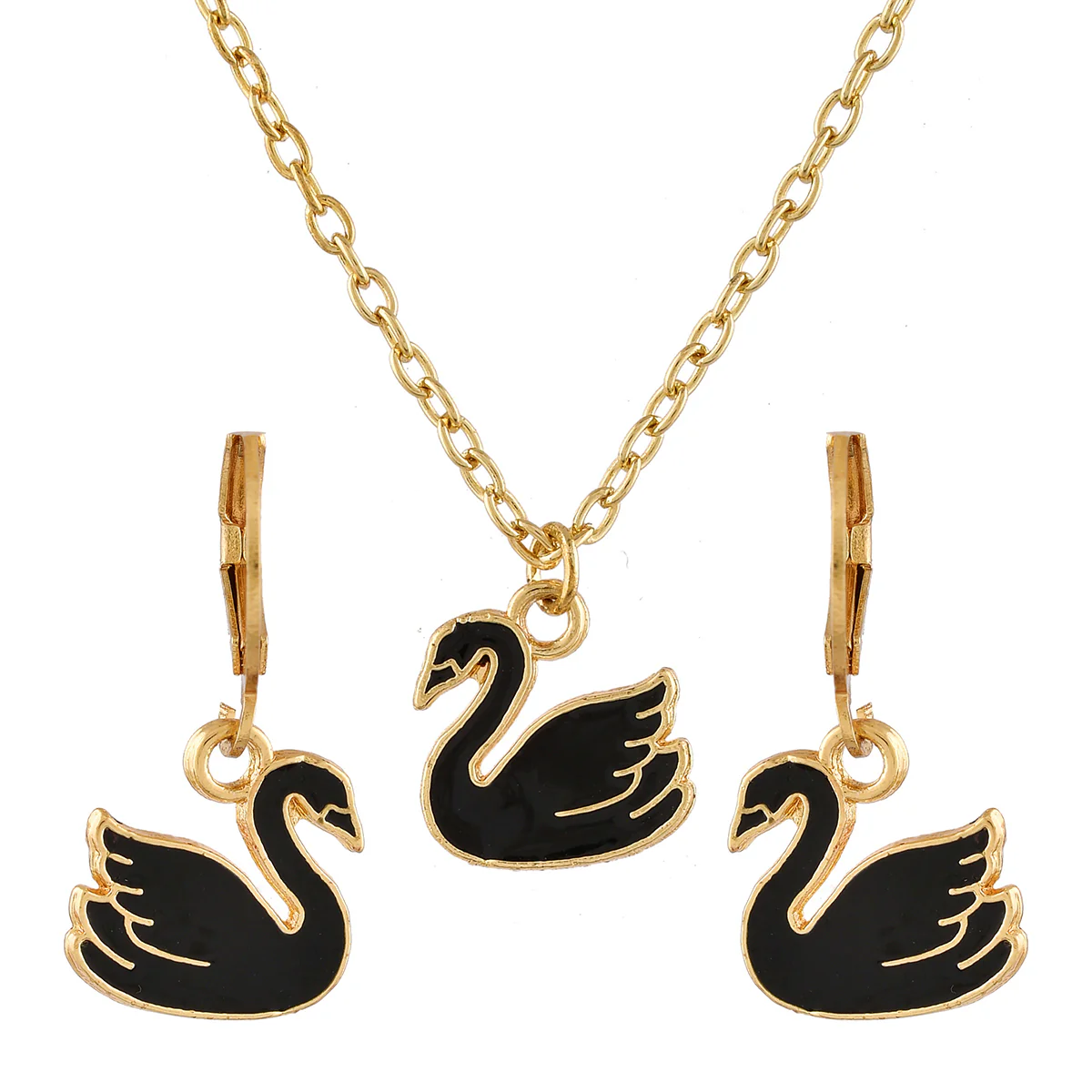 Mystical Black Swan Pendant Set - Image 5