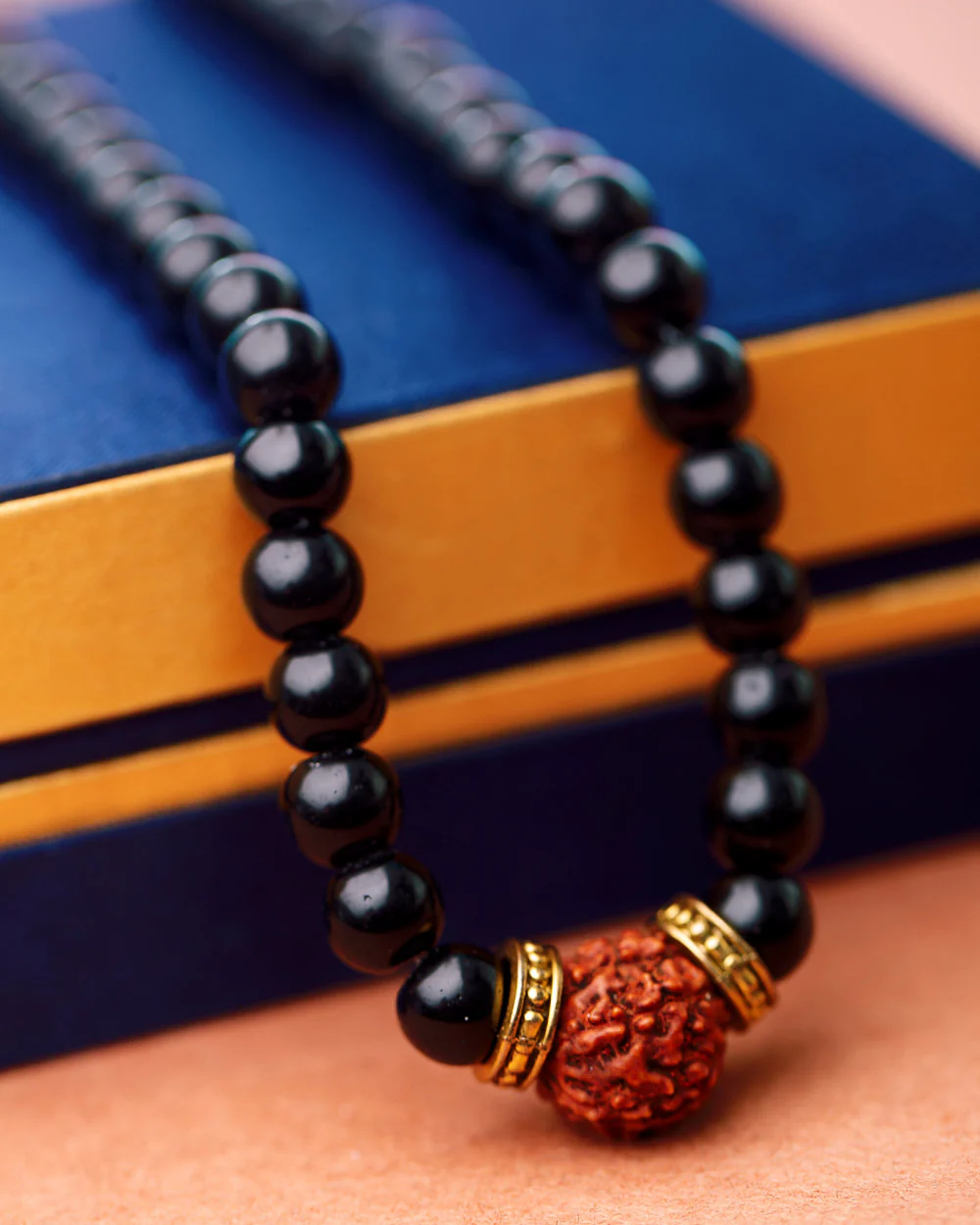 Natural Beads Black Beaded Chain