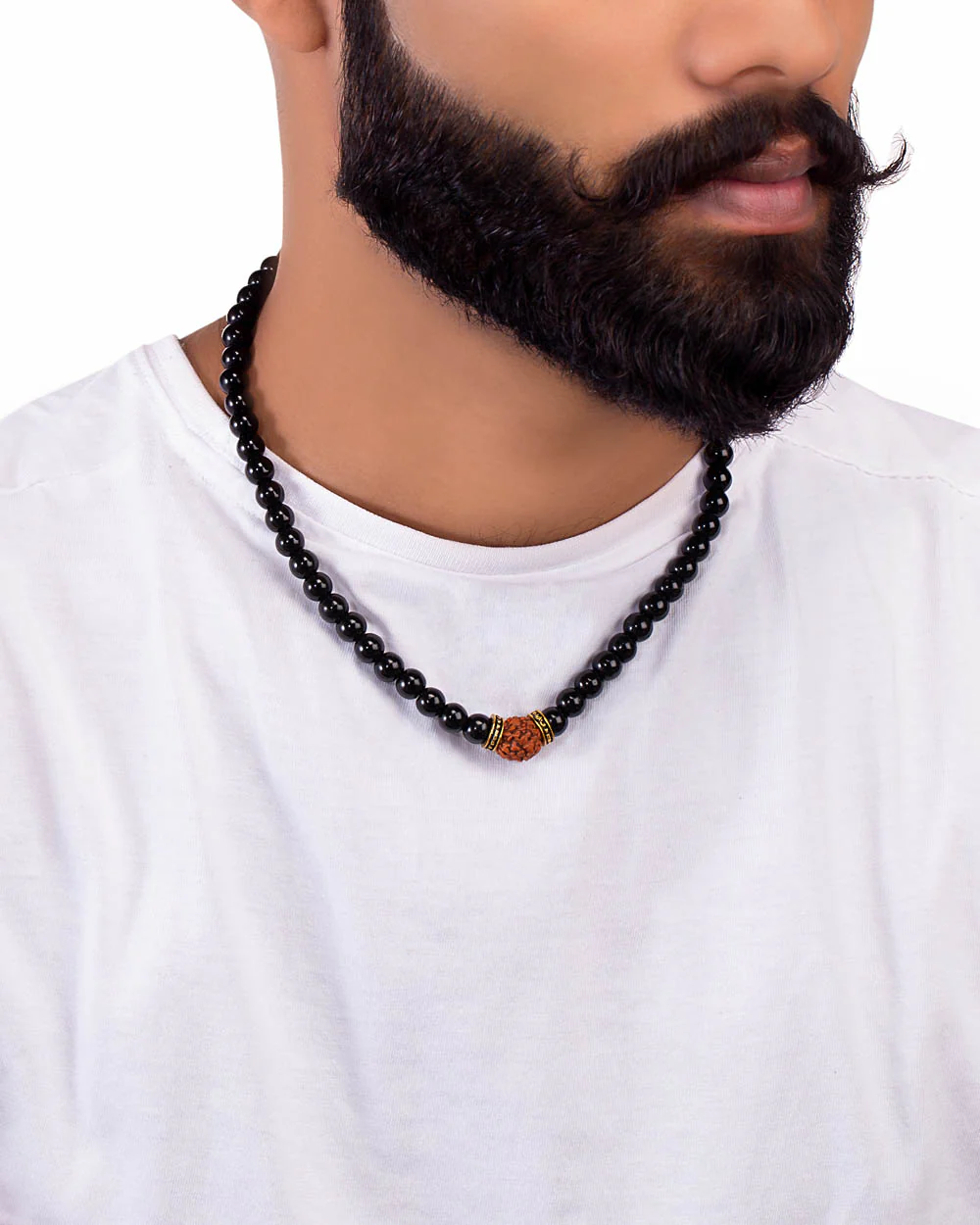 Natural Beads Black Beaded Chain - Image 5