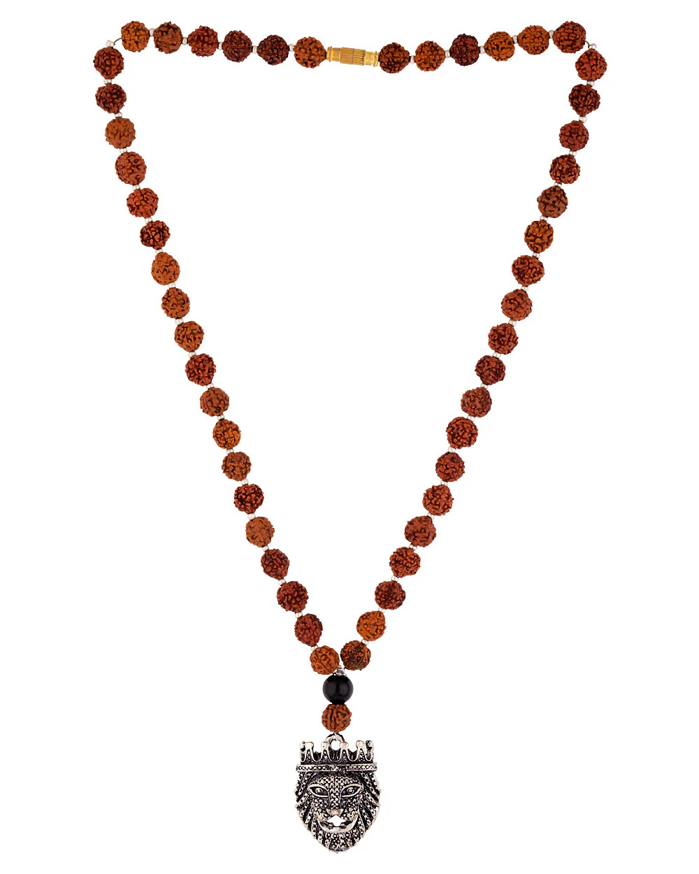 Natural Beads Rudraksha Griffin Necklace - Image 2