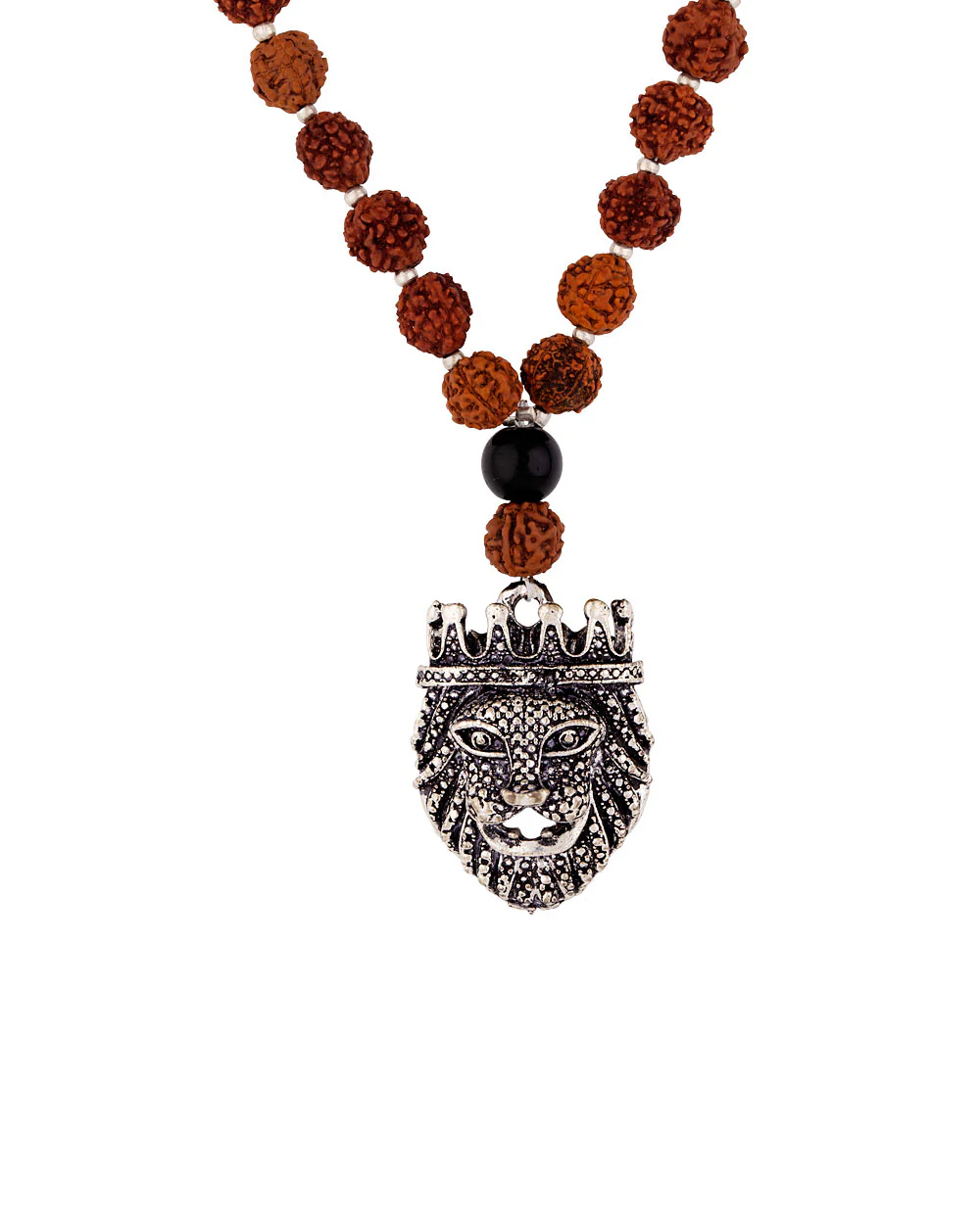 Natural Beads Rudraksha Griffin Necklace - Image 5