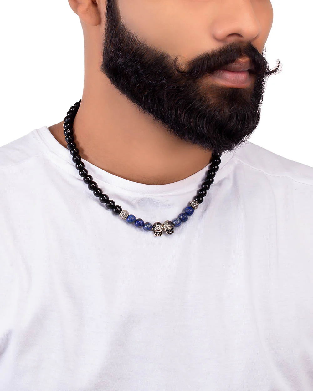 Natural Beads Skulls Beaded Chain - Image 5
