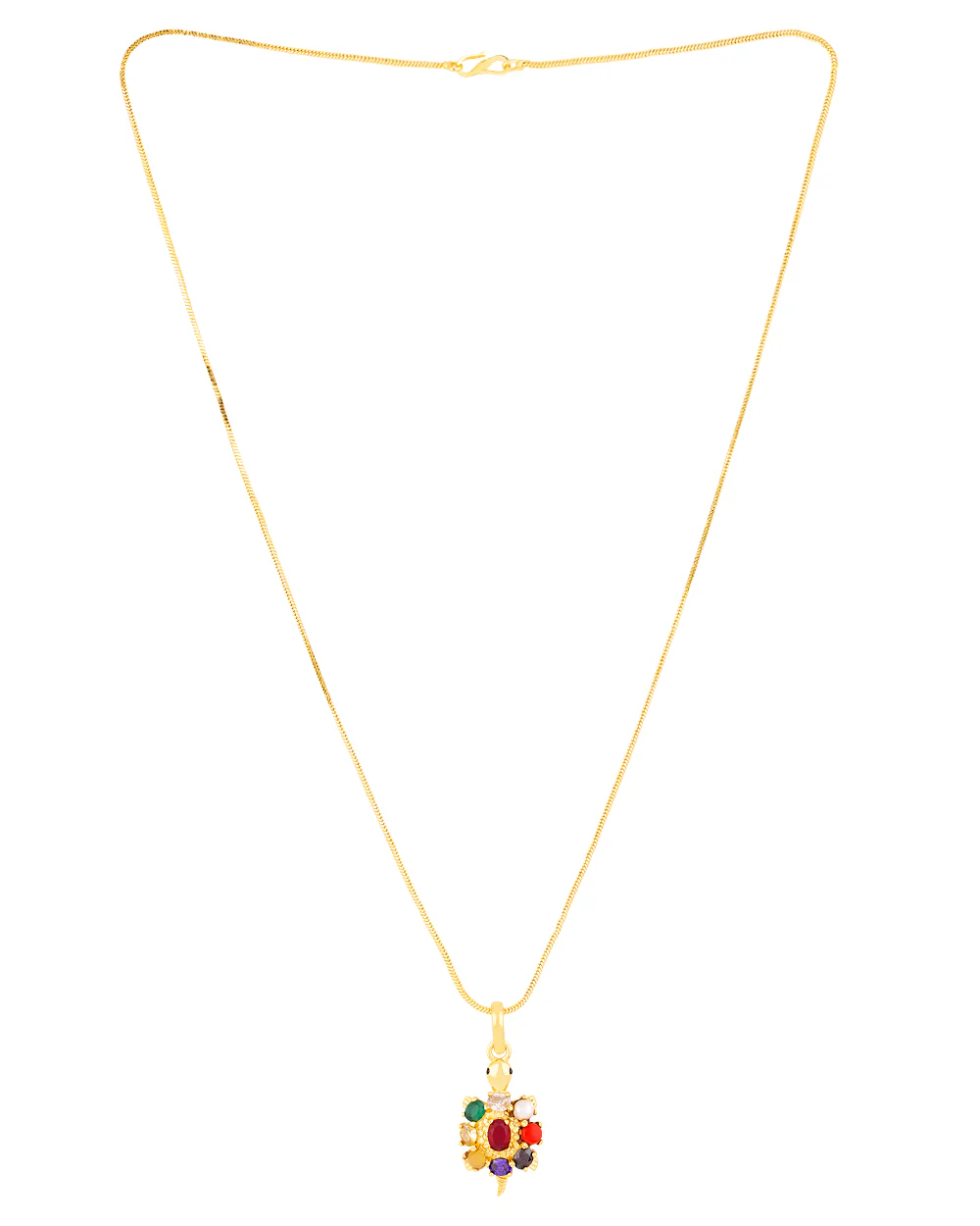 Navratan Extension CZ Adorned Pendant - Image 4