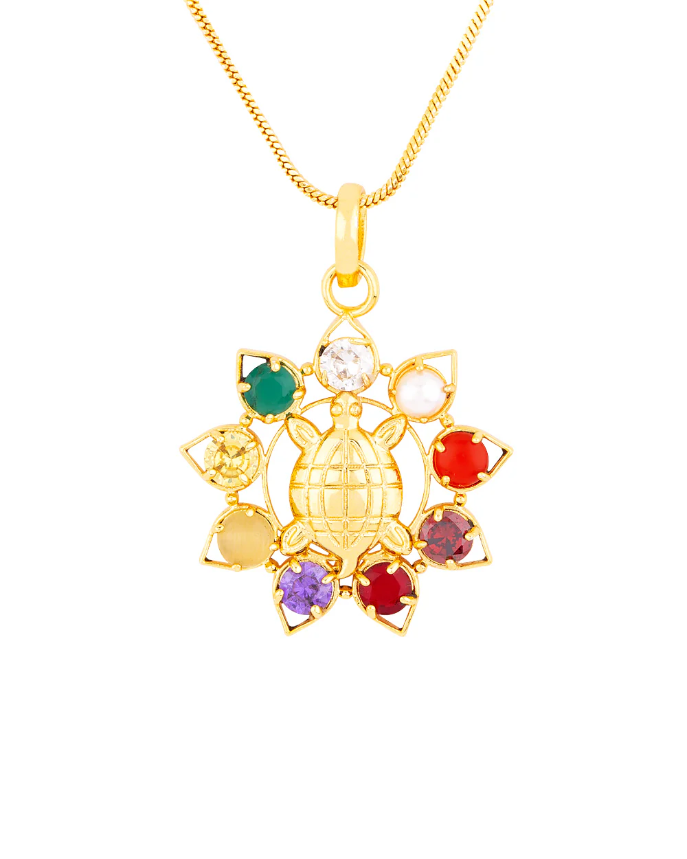Navratan Extension Men's Brass Pendant - Image 2