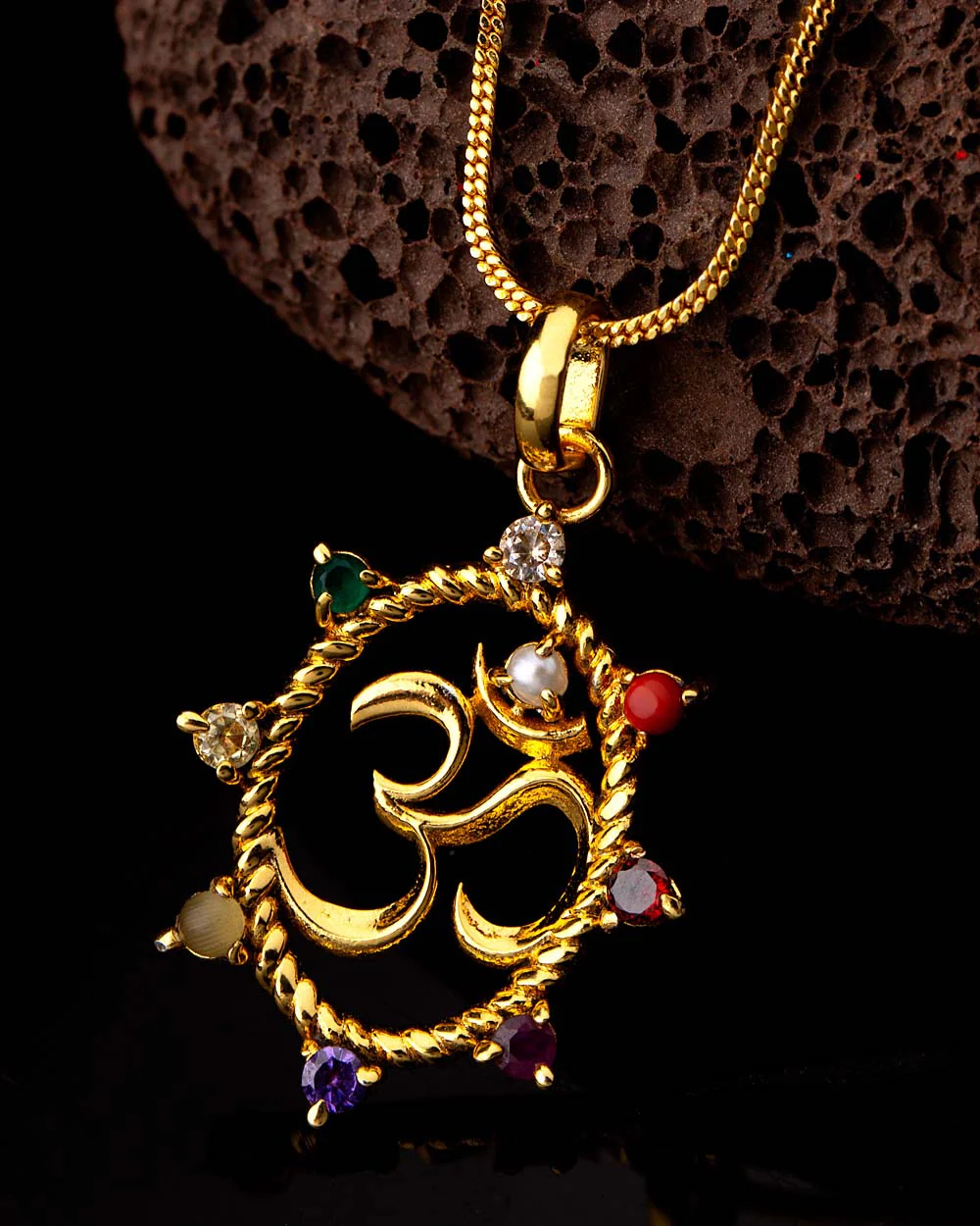 Navratan Extension OM Pendant
