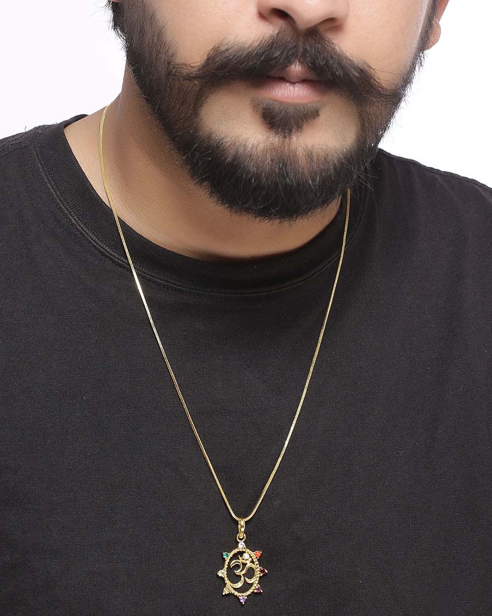 Navratan Extension OM Pendant - Image 2