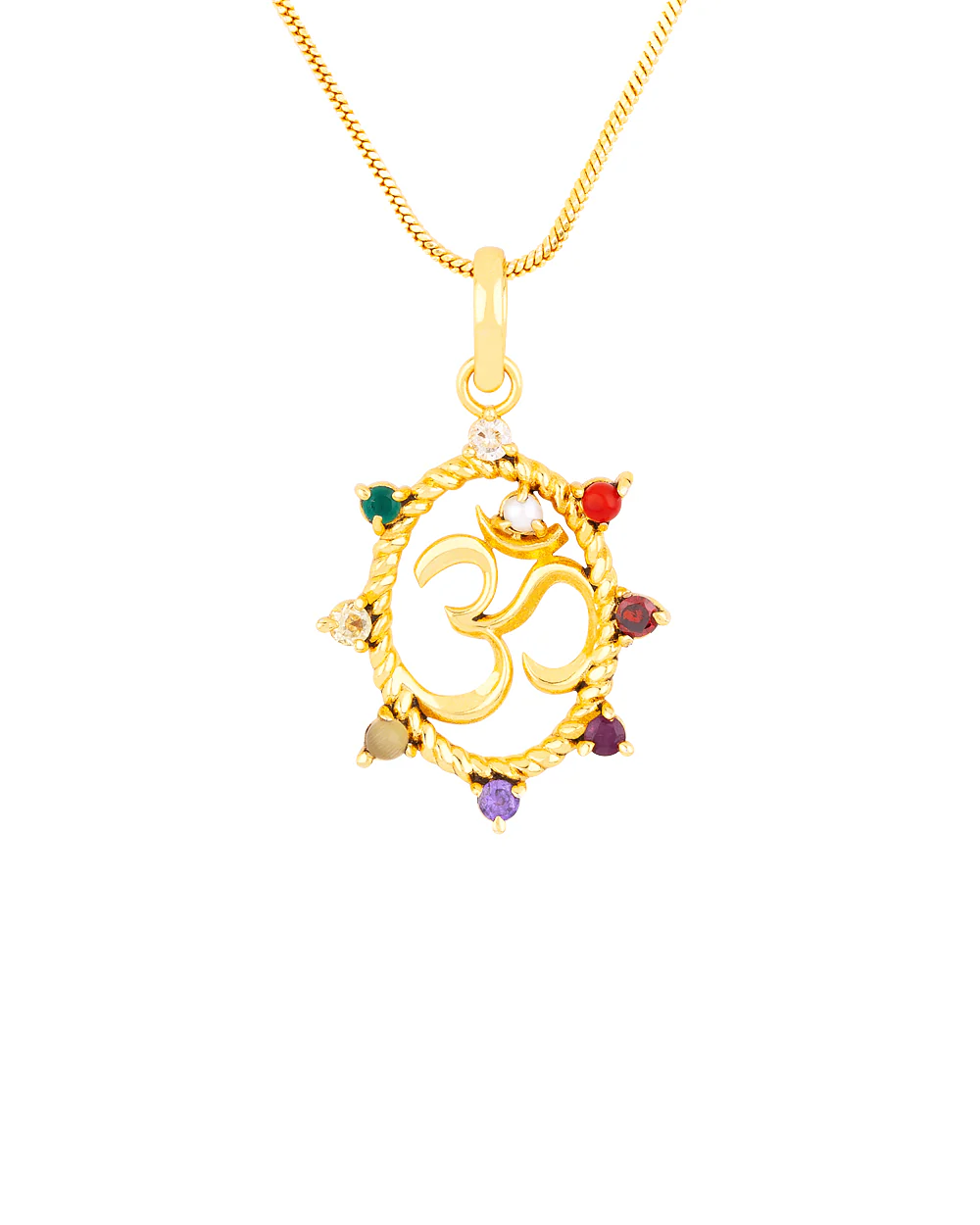 Navratan Extension OM Pendant - Image 3