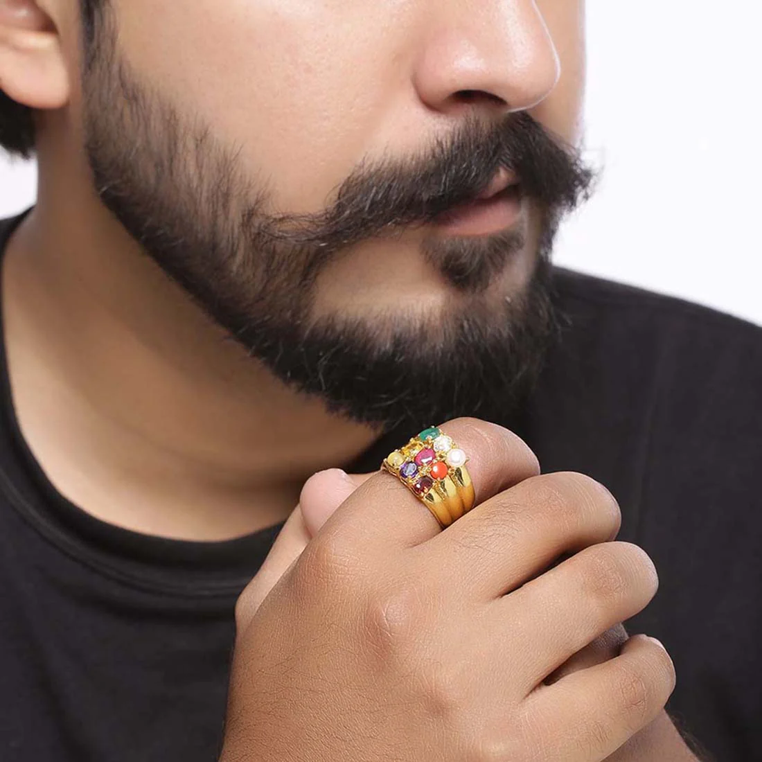 Navratan Extension Square Ring - Image 2